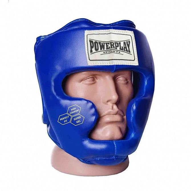 Боксерський шолом тренувальний PowerPlay 3043 Синій XS SKL24-252441 Киев - изображение 1