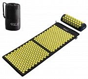 Коврик акупунктурный с валиком 4FIZJO Аппликатор Кузнецова Black-Yellow SKL41-238123 Киев