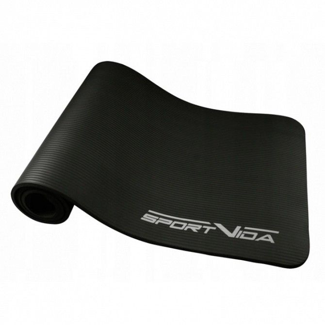 Коврик, мат для йоги и фитнеса SportVida Nbr 1 см SV-HK0166 Black SKL41-227455 Киев - изображение 1