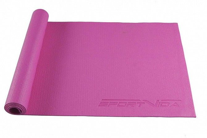 Коврик, мат для йоги и фитнеса SportVida Pvc 4 мм SV-HK0049 Pink SKL41-227099 Київ - изображение 1