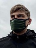 Маска многоразовая защитная тканевая хаки SKL59-259545 Киев