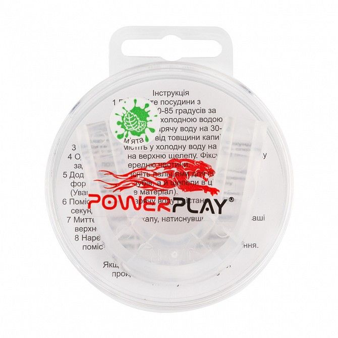 Капа боксерская PowerPlay JR прозрачная-MINT 3306 SKL24-190115 Київ - изображение 1