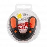 Капа боксерская PowerPlay SR оранжево-черная lemon 3315 SKL24-190121 Киев