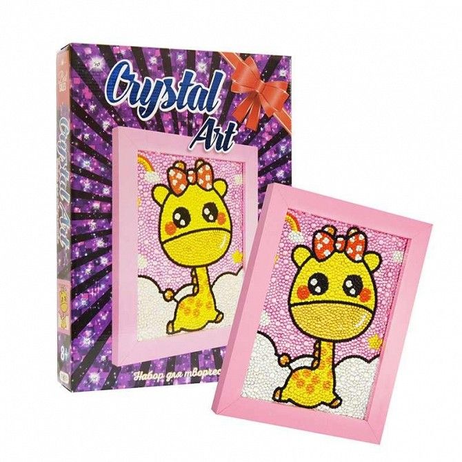 Набор для творчества Strateg Crystal art Жираф на русском SKL11-237342 Киев - изображение 1
