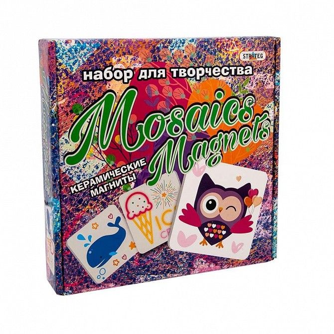 Набор для творчества Strateg Mosaics magnets на русском SKL11-237521 Киев - изображение 1