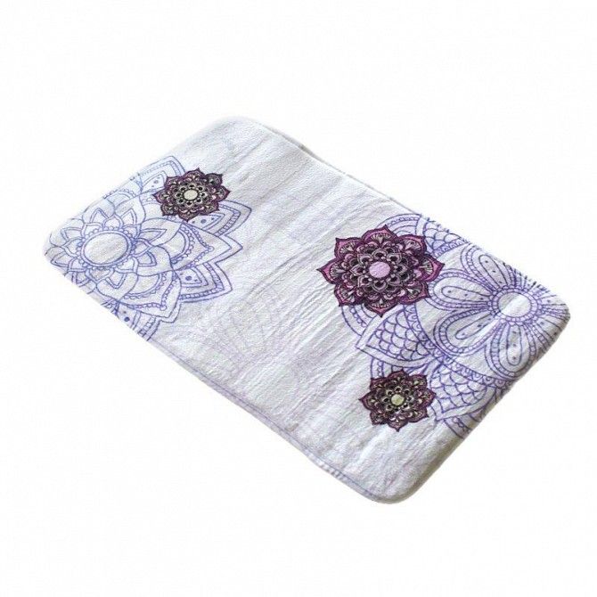 Коврик в ванную комнату Bathlux Flor de clasico 10154 антискользящий хлопковый 45х75 см SKL11-132454 Киев - изображение 1