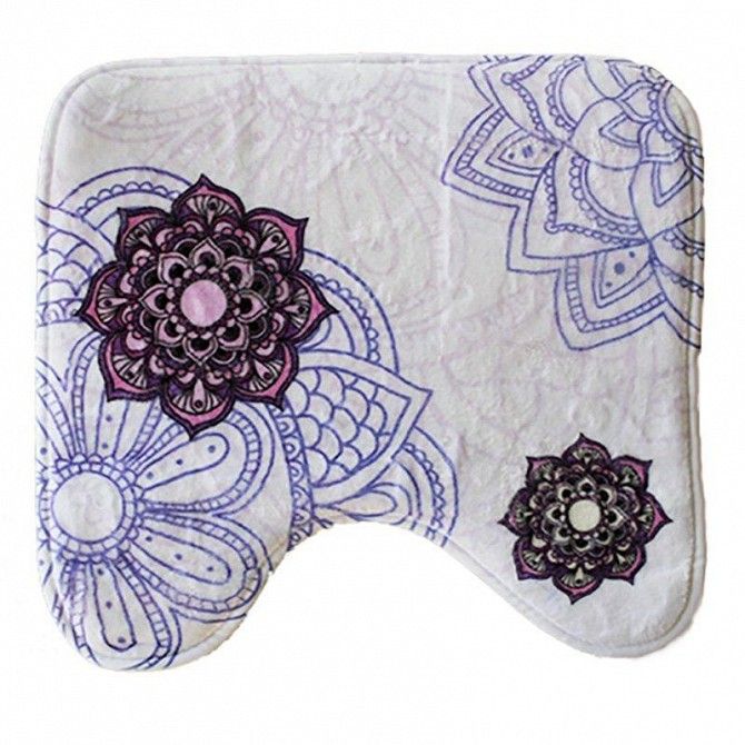 Коврик в ванную комнату Bathlux Flor de clasico 10182 антискользящий хлопковый 45х45 см SKL11-132462 Киев - изображение 1