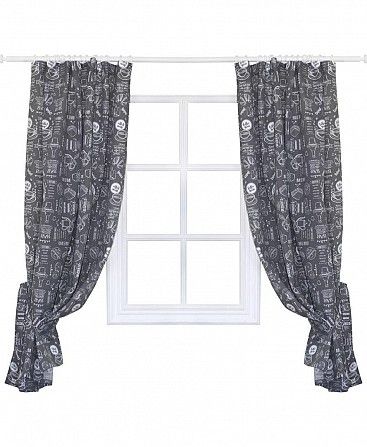 Комплект штор 2 од, Grey Breakfast 170х136 см SKL58-251986 Київ - изображение 1