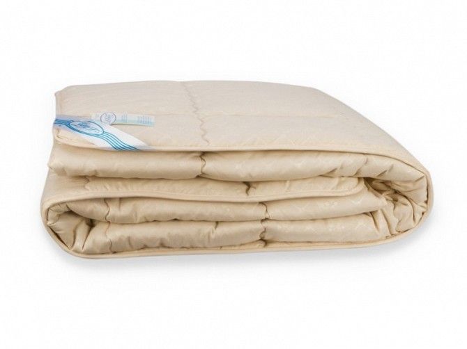 Одеяло Весна-Осень Шерсть Leleka-Textile Полуторный 140х205 Бежевый SKL53-239842 Киев - изображение 1