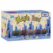 Кинетический песок Strateg Magic sand, 6 цветов по 150 г, в коробке 19,5см - 10,5см - 10см SKL11-237 Киев