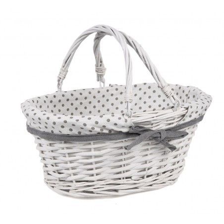 Корзина с двумя ручками белая SKL11-249740 Киев - изображение 1