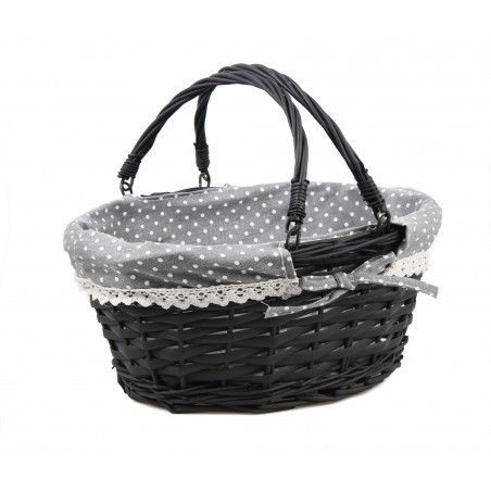 Корзина с двумя ручками черная SKL11-249742 Киев - изображение 1