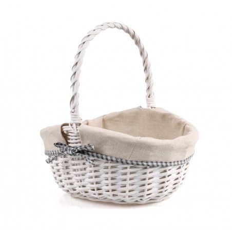 Корзина с тканью белая SKL11-249736 Киев - изображение 1