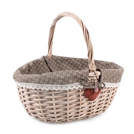 Корзина с тканью коричневая SKL11-249731 Киев - изображение 1