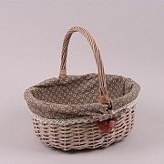 Корзина с тканью коричневая SKL11-249733 Киев