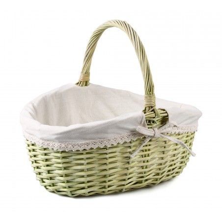 Корзина с тканью салатовая SKL11-249743 Киев - изображение 1