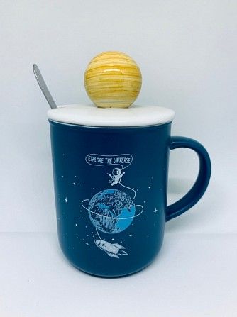 Кружка Explore the universe с крышкой и ложкой SKL32-189999 Киев - изображение 1