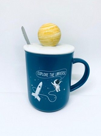 Кружка Explore с крышкой и ложкой SKL32-190001 Киев - изображение 1
