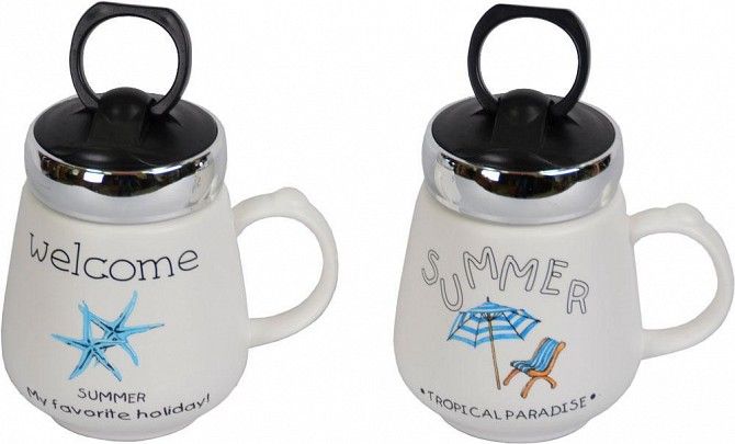 Кружка с крышкой - подставкой для телефона Summer SKL11-208165 Киев - изображение 1
