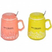 Кружка с ложечкой Cherry blossoms SKL11-208149 Киев
