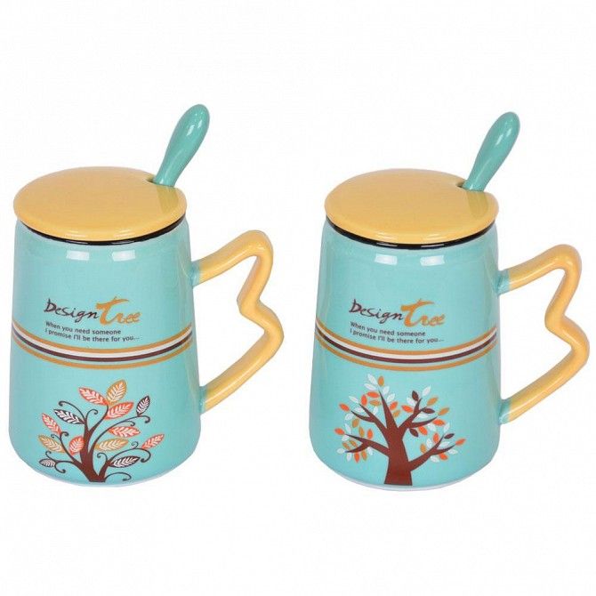Кружка с ложечкой Desingn tree SKL11-208147 Киев - изображение 1