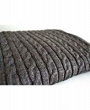 Плед Soft коси Графіт 90х130 SKL58-252207 Киев