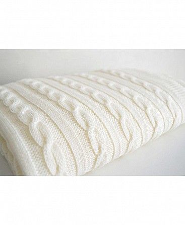 Плед Soft коси Молочний 220х240 SKL58-252215 Киев - изображение 1