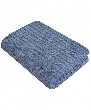 Плед Soft коси Синій меланж 140х180 SKL58-252220 Киев - изображение 1