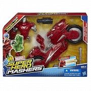 Разборная фигурка Железный человек с мотоциклом, Iron Man Hot-Shot Hot Rod,Mashers,Marvel,Hasbro SKL Киев
