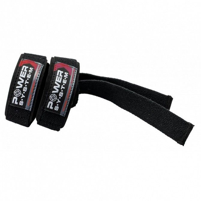 Кистевые ремни Power Straps Black-Red PS-3400 SKL24-190126 Киев - изображение 1