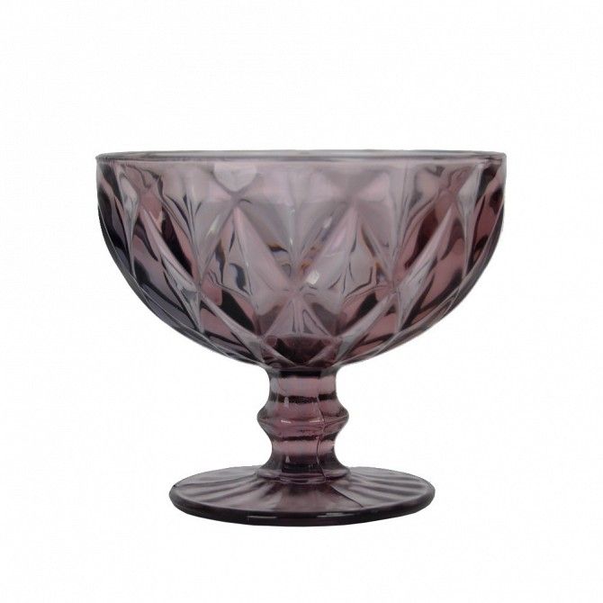 Креманка стекло Rhombus large фиолетовая SKL11-209382 Київ - изображение 1
