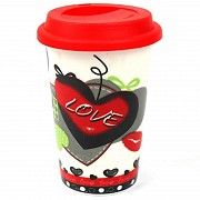 Кружка с силиконовой крышкой в подарочной упаковке Love SKL11-203753 Киев