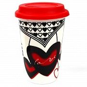 Кружка с силиконовой крышкой в подарочной упаковке Love SKL11-203754 Киев