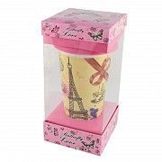 Кружка с силиконовой крышкой в подарочной упаковке Paris SKL11-203614 Киев