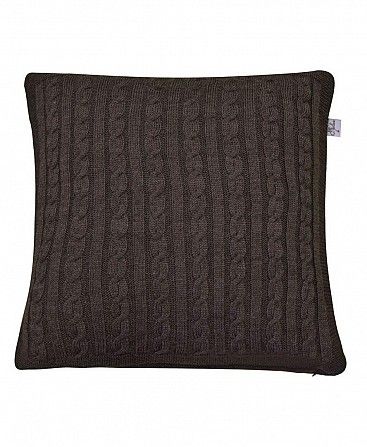 Наволочка вязана Soft коси Мокко 45х45 SKL58-252228 Киев - изображение 1