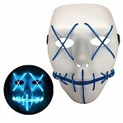 Неоновая Маска для вечеринок с подсветкой Led Mask 1 Blue SKL25-149767 Киев