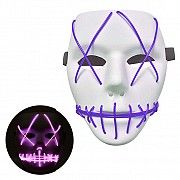 Неоновая Маска для вечеринок с подсветкой Led Mask 1 Violet SKL25-149770 Киев