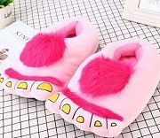 Тапочки ноги первобытного человека pink SKL32-189940 Киев