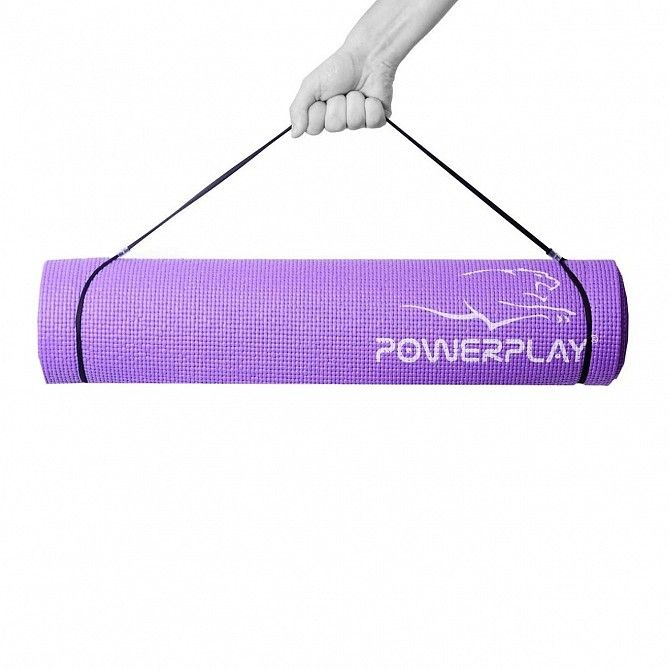 Килимок для фітнесу і йоги PowerPlay 4010, 183х61х0,6 Фіолетовий SKL24-143671 Київ - изображение 1