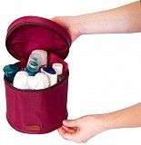 Круглый органайзер для косметики Organize винный K009 SKL34-176375 Киев