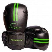 Боксерські рукавиці PowerPlay 3016 Чорно-Зелені 10 унцій SKL24-144011 Киев