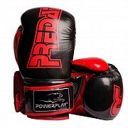 Боксерські рукавиці PowerPlay 3017 Чорні карбон 12 унцій SKL24-144021 Киев