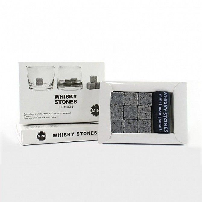Камни для виски Whiskey Stones с мешочком для хранения в комплекте 9шт SKL11-178629 Київ - изображение 1