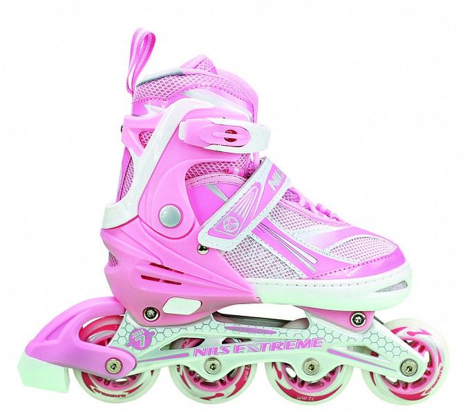 Роликовые коньки Nils Extreme розовые Size 39-42 NA1123A SKL41-227278 Киев - изображение 1