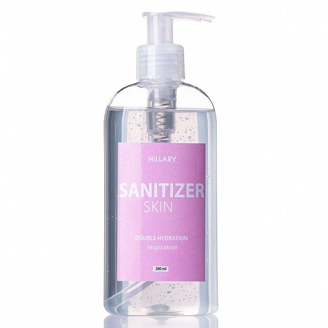 Антисептик Санитайзер HiLLARY Skin Sanitizer Double Hydration inspiration сертифицированный 200ml SK Киев - изображение 1