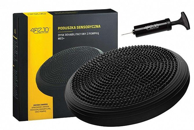 Балансировочная подушка, сенсомоторная массажная 4FIZJO 4FJ0051 Black SKL41-227821 Киев - изображение 1