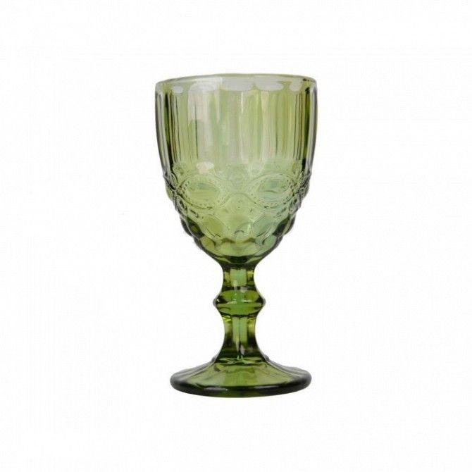 Бокал стекло Ornament зеленый SKL11-237928 Киев - изображение 1