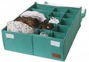 Двойной органайзер для белья с крышкой Organize лазурь LzrK001-KrSKL34-176158 Киев