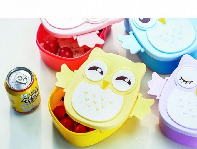 Детский ланч бокс Bento Совушка Желтый SKL32-218546 Киев - изображение 1
