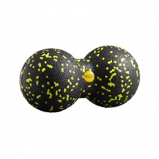 Массажный мяч двойной 4FIZJO Epp DuoBall 08 4FJ0083 Black-Yellow SKL41-227871 Київ - изображение 1